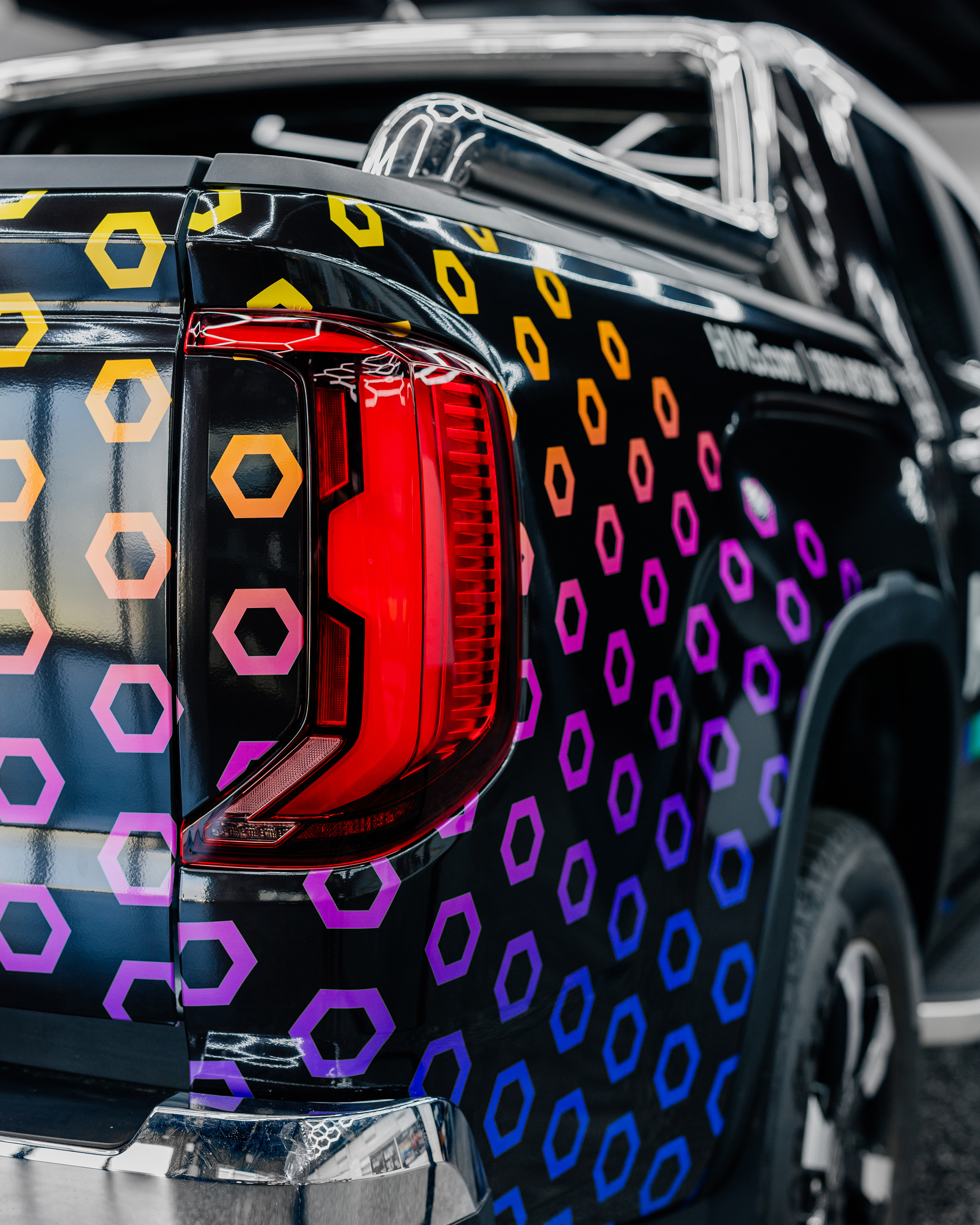 ultimate vehicle wraps hivis closeup